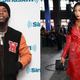 Tory Lanez, left, visits the SiriusXM Studios on March 2, 2018 in New York City. ; Megan Thee Stallion attends the Coach 1941 fashion show on February 11, 2020 in New York City.